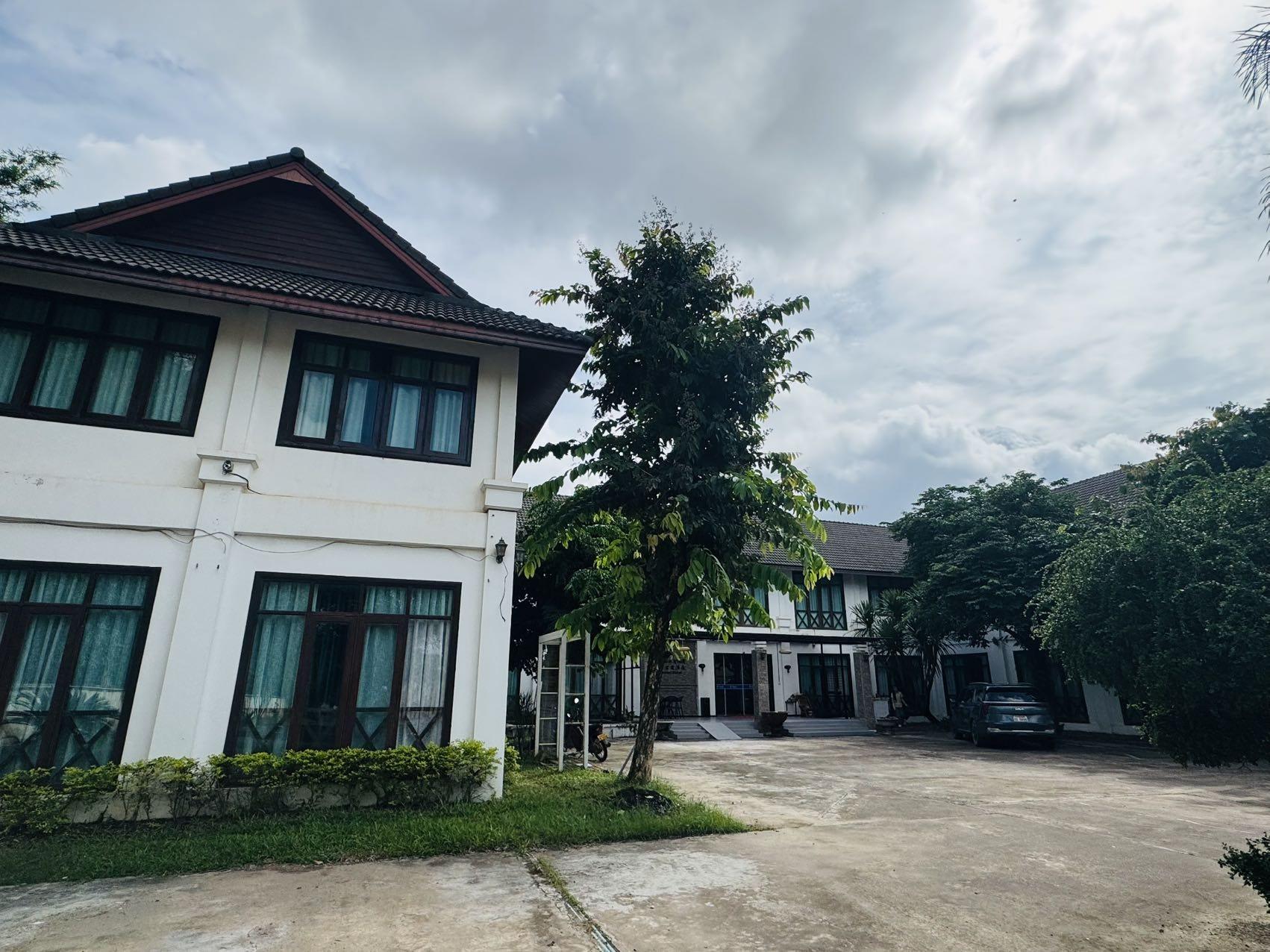 Courtyard and parking
